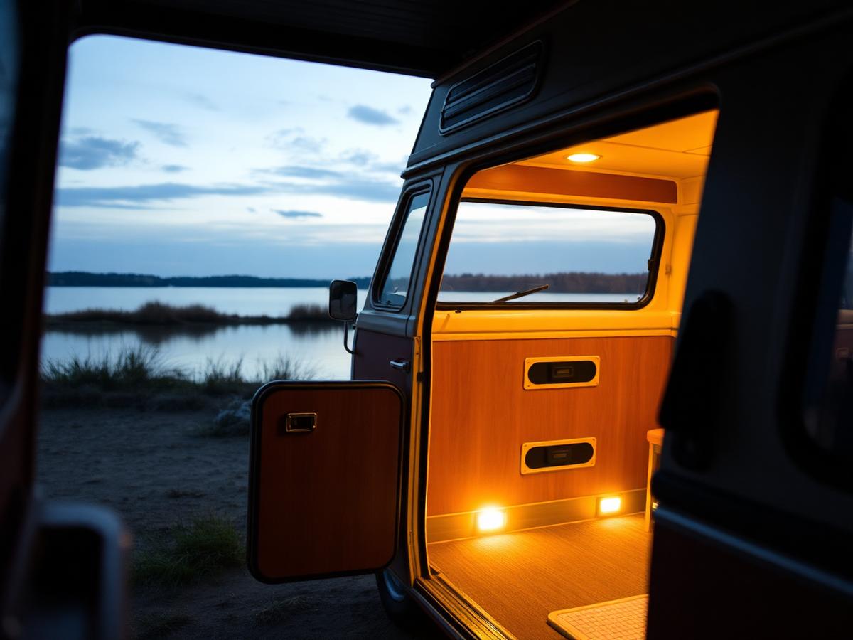 Camper Willy Weltreise, ein VW California Beach, in der Natur
